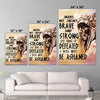 Be Strong Be Brave The Native American Chief Quote Poster/Canvas