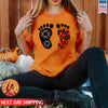 Every Child Matters Foot Black And Orange Together Shirt 061
