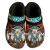 Fleece Unisex Buffalo Pattern Clog Shoes For Women and Men Native American Style
