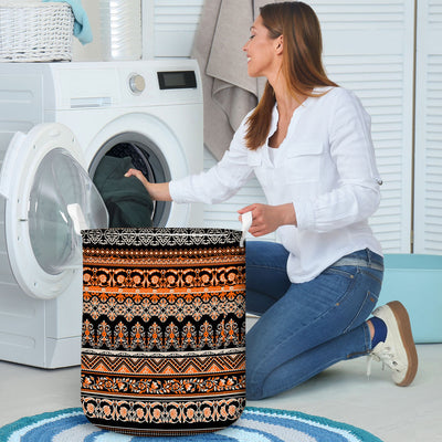 Native Brown Pattern Laundry Basket WCS