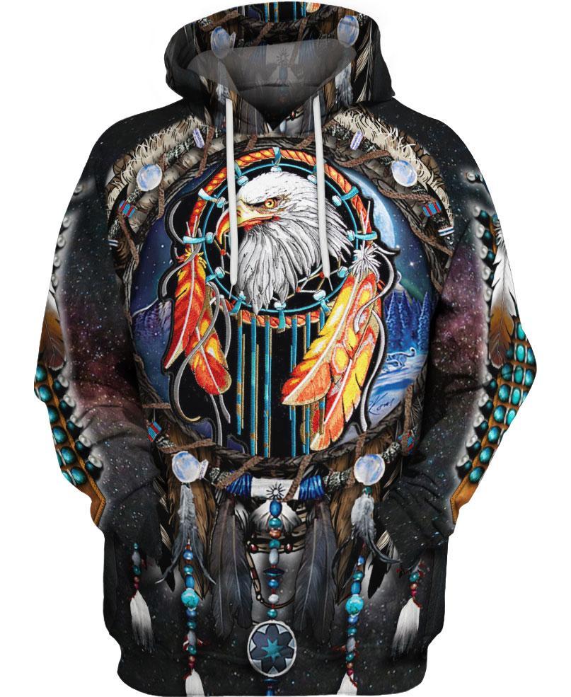 Native Eagle Dream 3D Hoodie - Native American Pride Shop