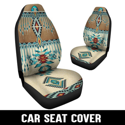 Turiquoise Native Indian Pattern Feather Car Seat Cover 0107 WCS