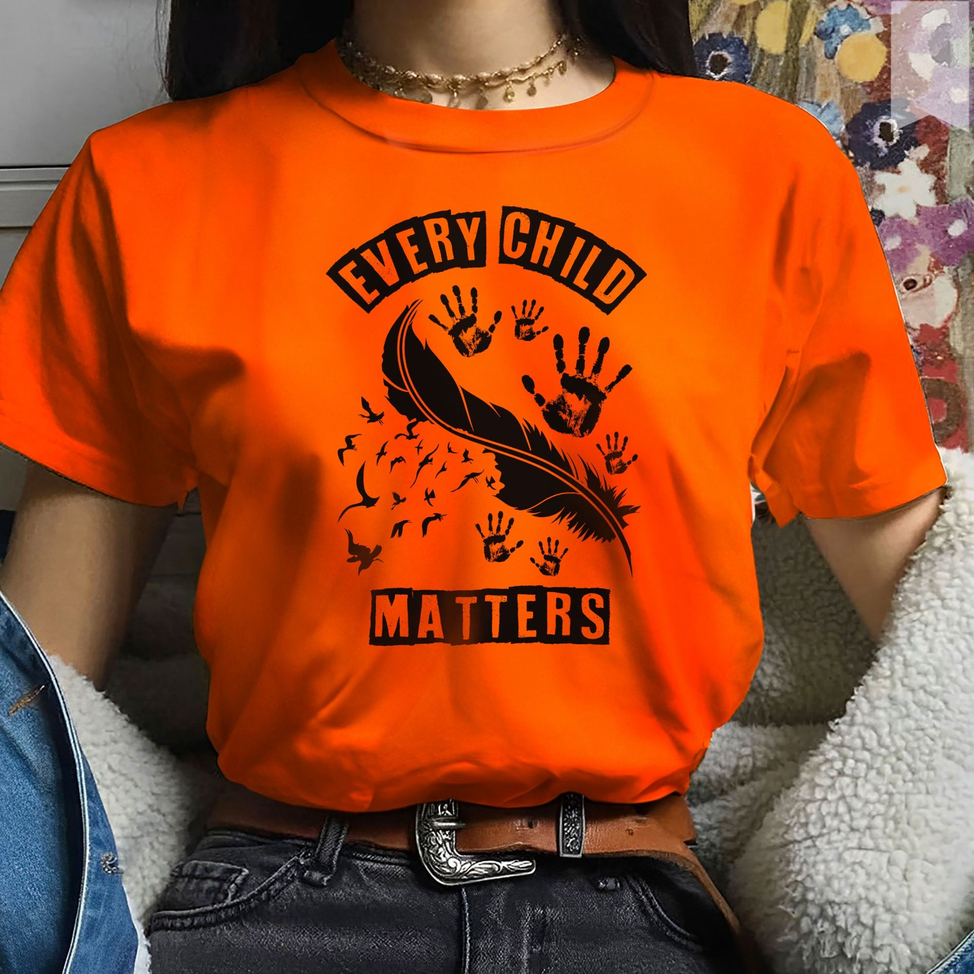 Every Child Matters Native Leather And Imprint Native American Unisex T-Shirt/Hoodie/Sweatshirt