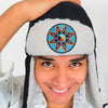 Medicine Wheel Star Beaded Winter Trapper Hats For Men Women Native American Style