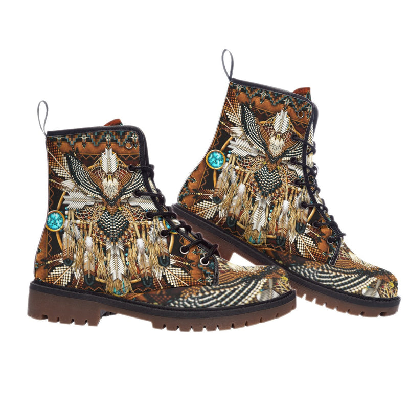 Feather Native Leather Martin Short Boots WCS