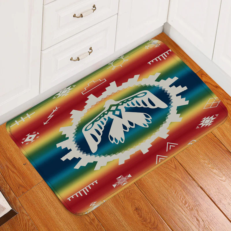 Thunderbird Rainbow Native American Doormat WCS