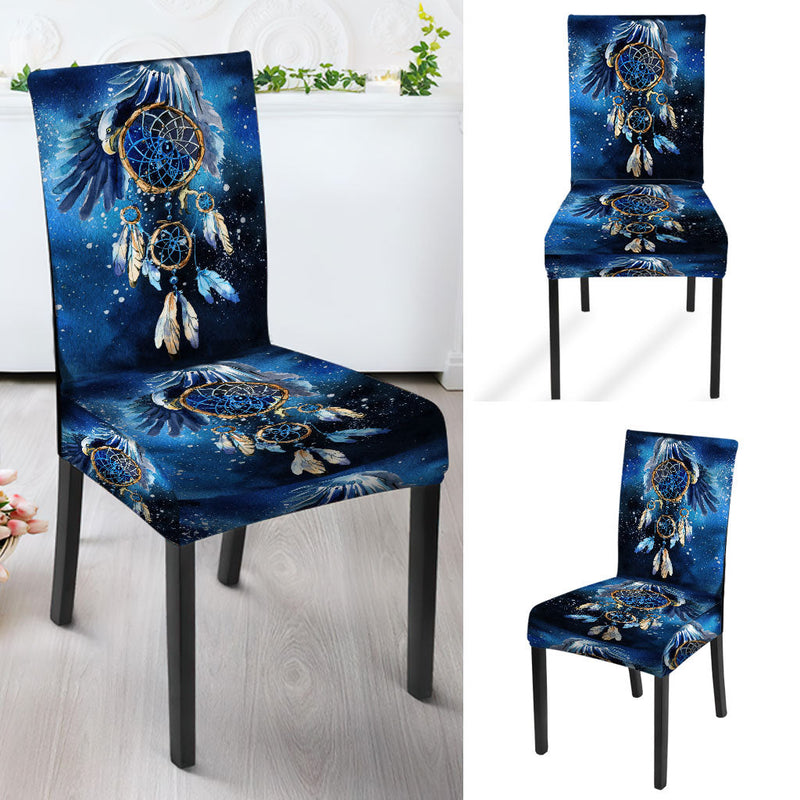 Blue Dreamcatcher Pattern  Design Native American Tablecloth - Chair cover WCS