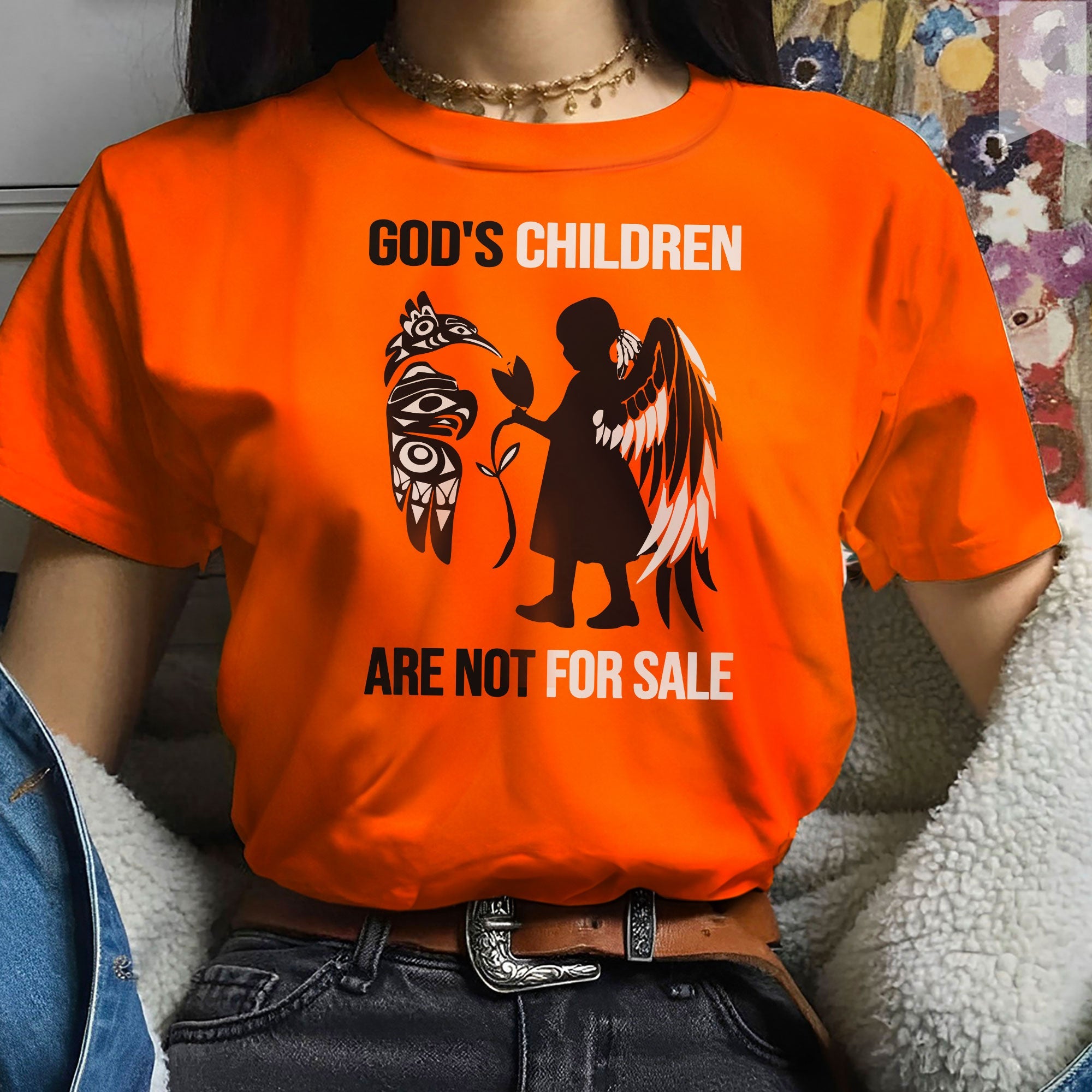 Every Child Matters Native Angel Baby Native American Unisex T-Shirt/Hoodie/Sweatshirt