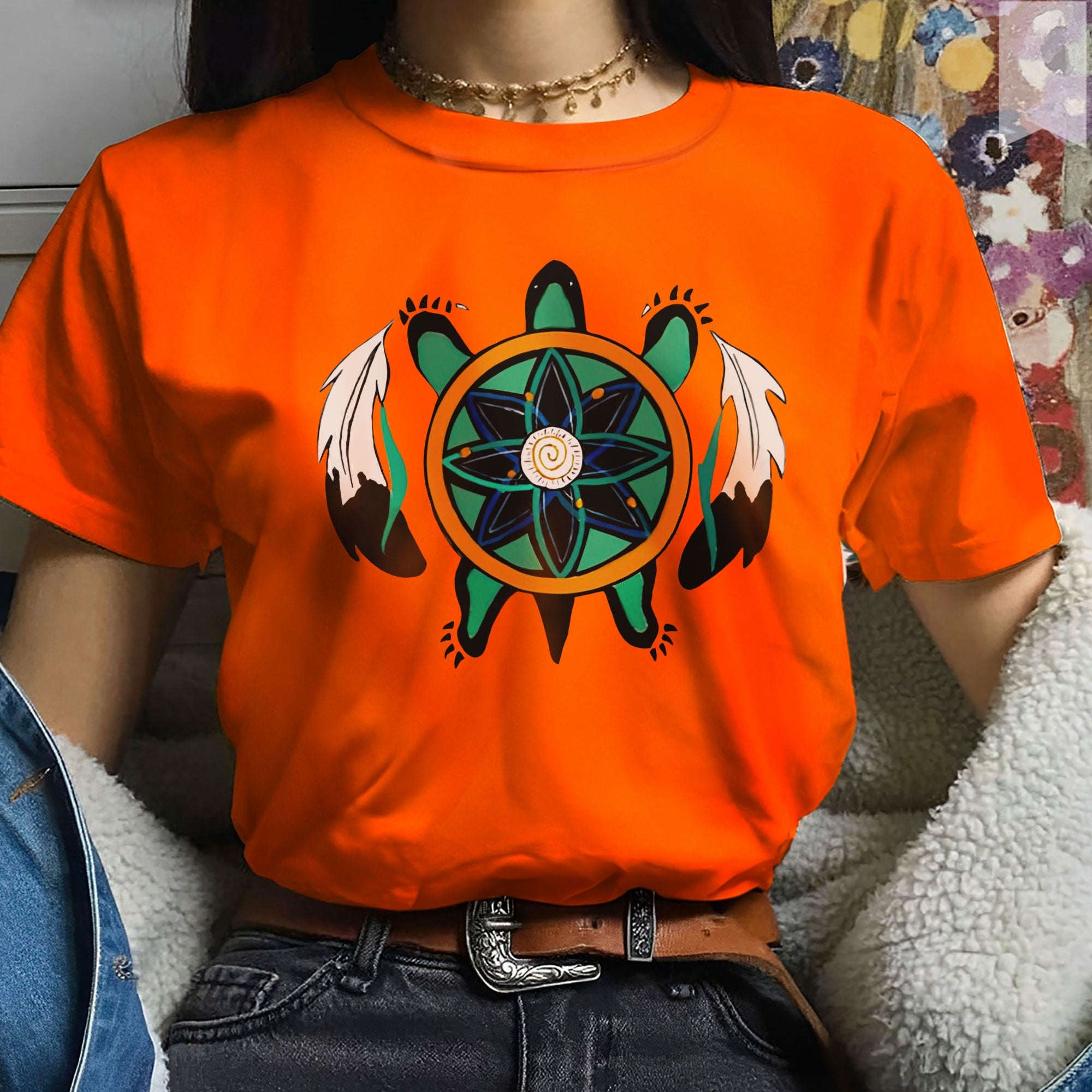 Every Child Matters Turtle Blessing Native American Unisex T-Shirt/Hoodie/Sweatshirt
