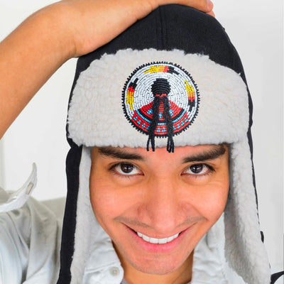MMIW Winter Trapper Hats for Men Women Native American Style