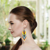 Multi-Color Hook Beaded Handmade Earrings For Women