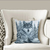 Grey Wolf Native American Pillow Cover WCS