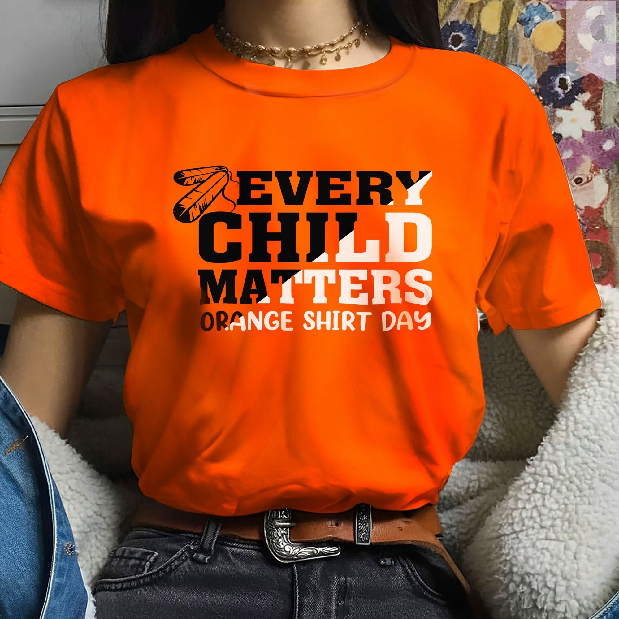Every Child Matters Native Simple Native American Unisex T-Shirt/Hoodie/Sweatshirt