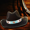 Turquoise Blue Turtle Beaded Cowboy Hat Band Waist Belt IBL