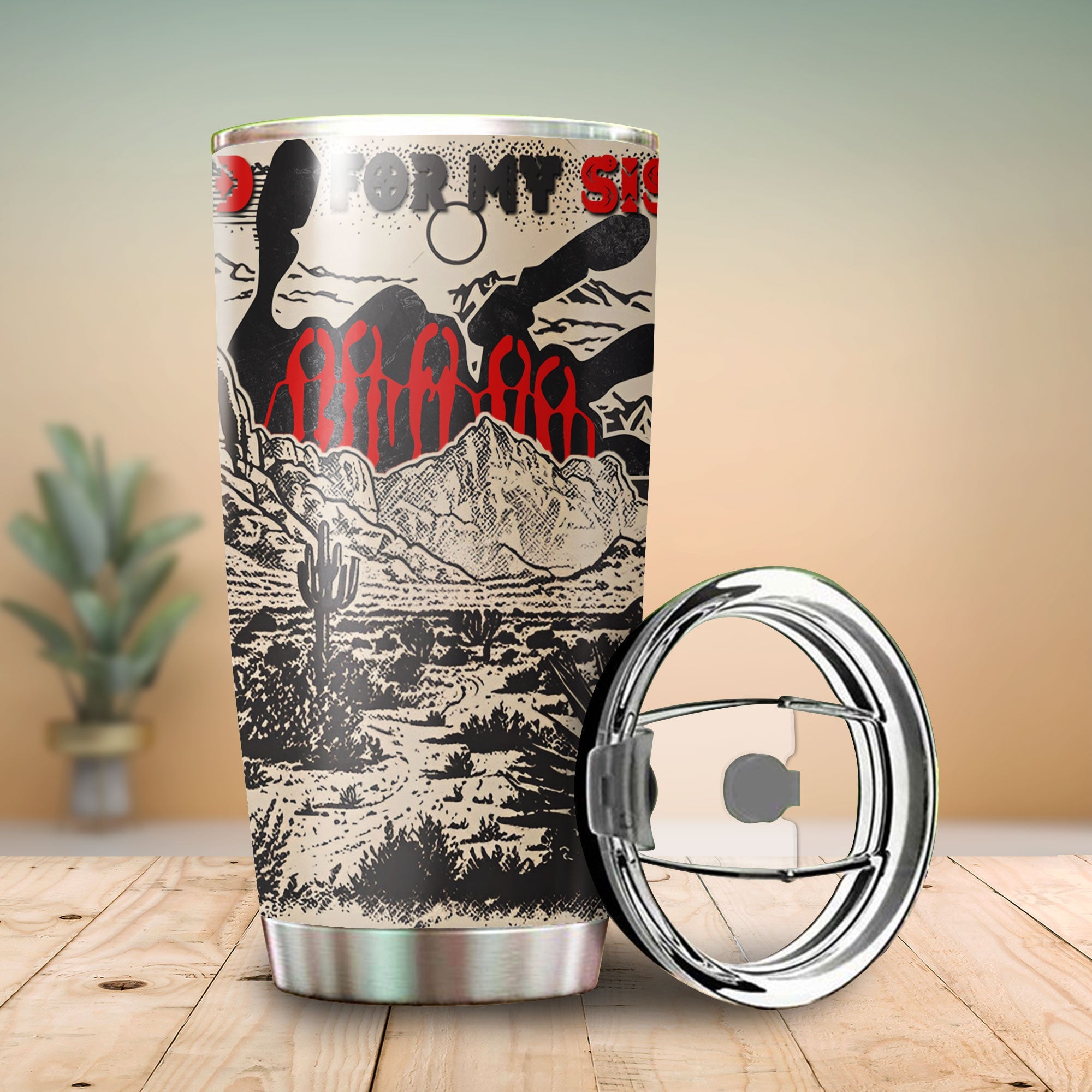 I Wear Red - Native American Tumbler Stainless Steel Drinking Cup