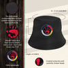 Handprint Beaded Unisex Cotton Bucket Hat with Native American