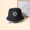 Blue Turtle Beaded Unisex Cotton Bucket Hat with Native American