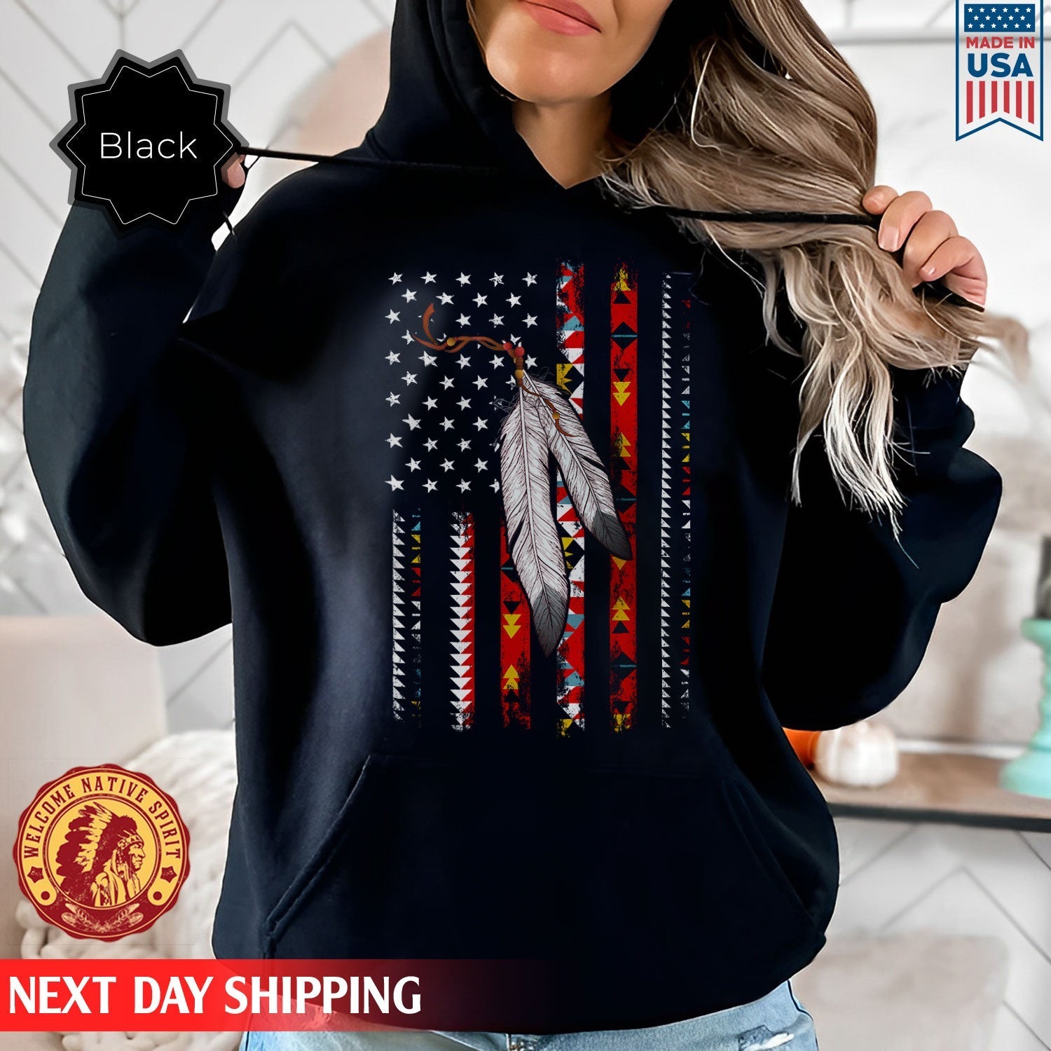 Native American Flag Unisex T-Shirt/Hoodie/Sweatshirt