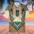Turiquoise Native Indian Pattern Feather Hawaiian Shirt WCS