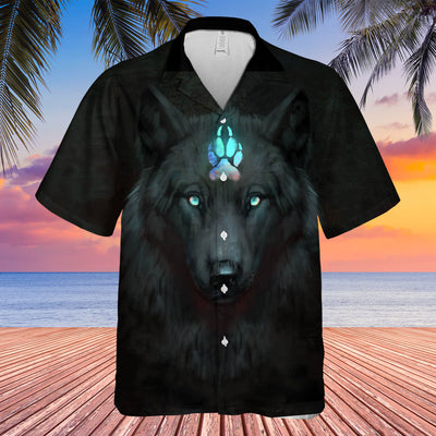 Native American Wolf Hawaiian Shirt WCS