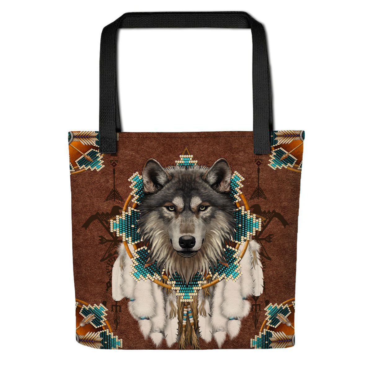 Native American Wolf Tote bag WCS