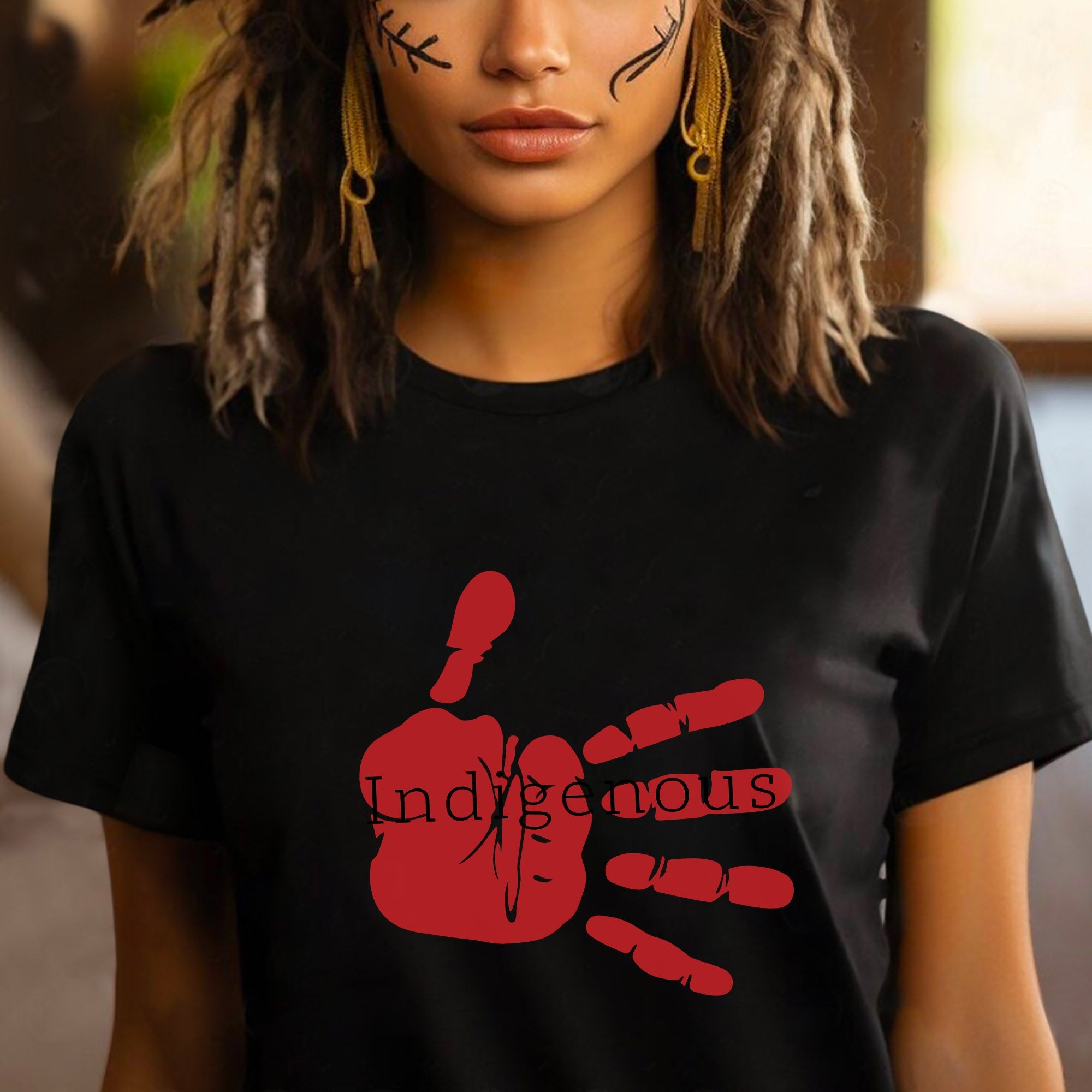 MMIW Indigenous Woman Red Hand Unisex T-Shirt/Hoodie/Sweatshirt