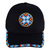 Cotton Unisex Baseball Cap With Beaded Patch Brim Native American Style