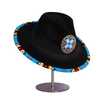 Four Feather Fedora Hatband for Men Women Beaded Brim with Native American Style