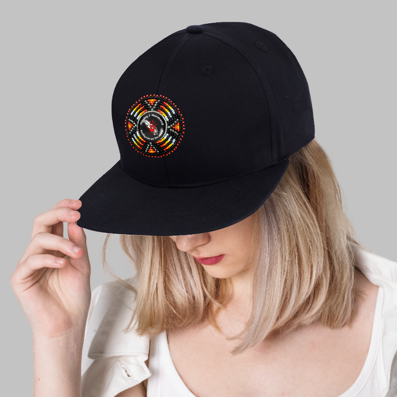 MMIW Beaded Snapback With Patch Cotton Cap Unisex Native American Style