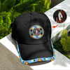 Flag Feather Baseball Cap With Patch And Brim Cotton Unisex Native American Style