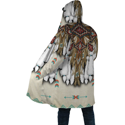 White Native Pattern Cloak - Native American Pride Shop
