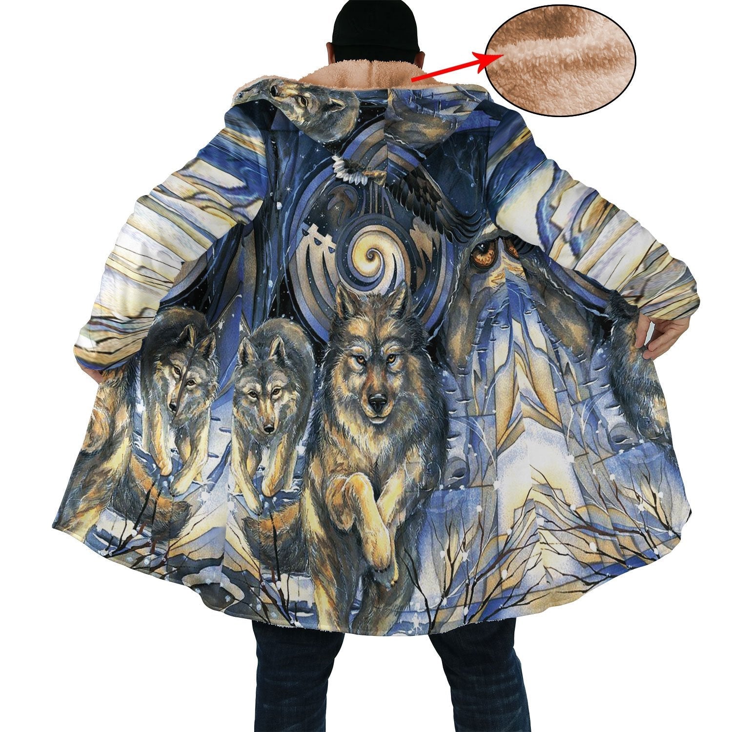 Wolf Winter Cloak - Native American Pride Shop