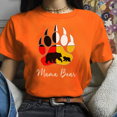 Native American Mama Bear Foot Colors Unisex T-Shirt/Hoodie/Sweatshirt