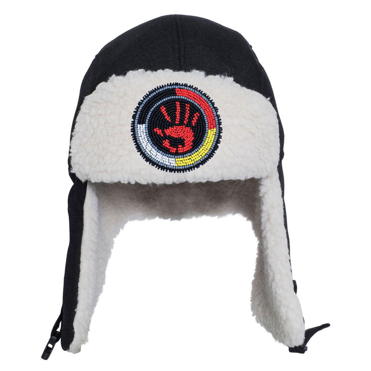 MMIW Beaded Winter Trapper Hats for Men Women Native American Style