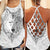 Native Wolf Black White Limited Criss Cross Tank Top WCS