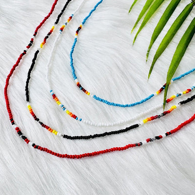 White Lightning Handmade Necklace Unisex With Native American Style