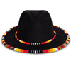 SALE 30% OFF - Orange Line Pattern Beaded Fedora Hatband for Men Women Beaded Brim with Native American Style