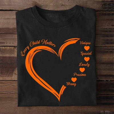 Every Child Matters Orange Heart Native American Unisex T-Shirt/Hoodie/Sweatshirt