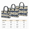 Seamless Geometric Pattern Leather Handbag WCS034