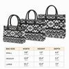 Black Pattern Native Leather Handbag WCS012