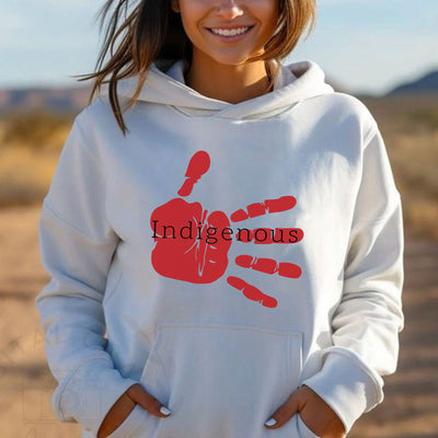 MMIW Indigenous Woman White Hand Unisex T-Shirt/Hoodie/Sweatshirt