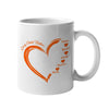 Every Child Matters Orange Heart Ceramic Coffee Mug