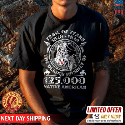 Trail Of Tears 125000 Native American Man Ride Horse Unisex T-Shirt/Hoodie/Sweatshirt