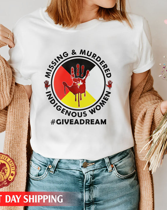 Give A Dream MMIW Red Hand On Wheel Unisex T-Shirt/Hoodie/Sweatshirt