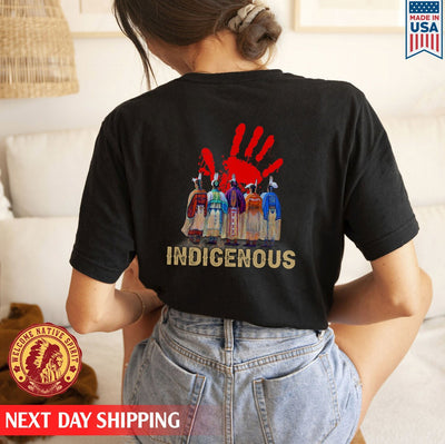 Indigenous Woman Together Native American MMIW Back T-Shirt/Hoodie/Sweatshirt