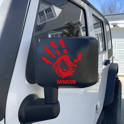 Justice For Missing And Murdered Indigenous Women Red Hand Car Decal 313