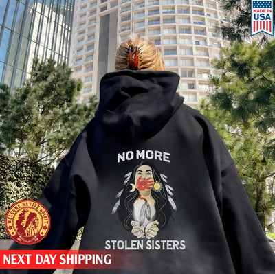 No More Stolen Sisters MMIW Red Hand Unisex Back T-Shirt/Hoodie/Sweatshirt