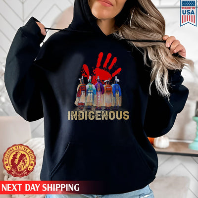 MMIW Indigenous Woman Red Hand Together Shirt Unisex T-Shirt/Hoodie/Sweatshirt