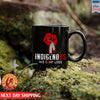 Native American Indigenous We Can't Lose Red Hand Ceramic Coffee Mug