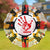 Colorful Native American MMIW Red Hand Feather Wind Spinner 024